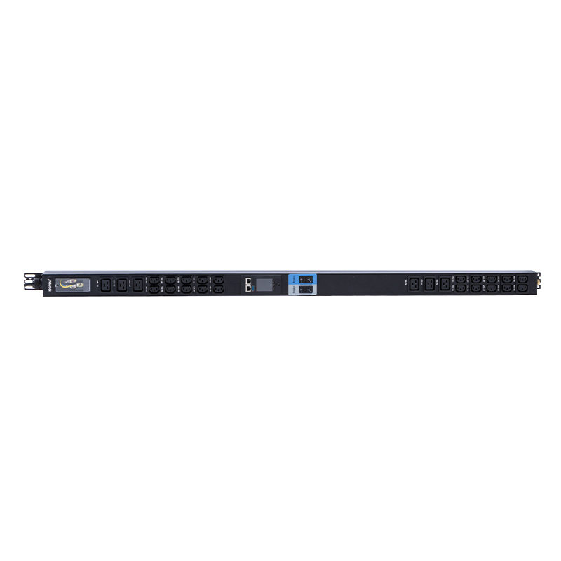 PDU intelligente in rack TCP/IP 26 prese Interruttore automatico magnetico liquido IEC C13 /C19 1,5U verticale