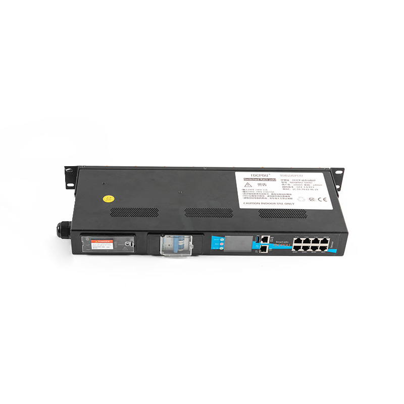 Interruttore sensore TCP/IP orizzontale a 8 uscite eco Smart Rack Pdu 1U