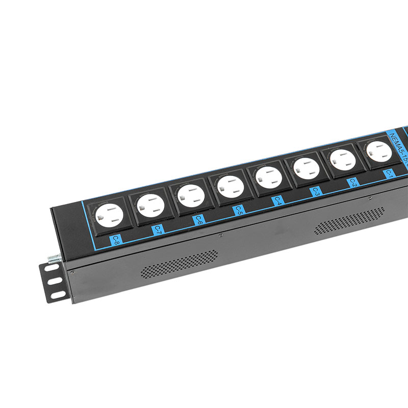 Interruttore sensore TCP/IP verticale USA C13 C19 a 16 prese Pdu eco Smart Rack