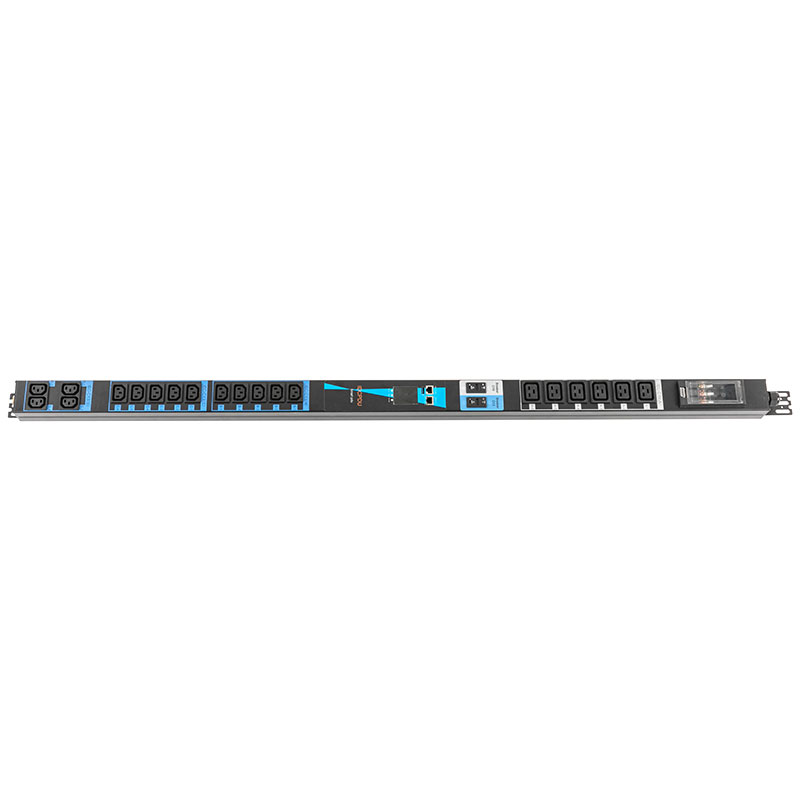 Pdu Smart Rack eco con sensore TCP/IP verticale C13 C19 a 20 prese