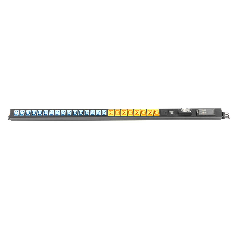 PDU rack commutato SPD per misuratore di corrente digitale verticale a 24 prese C13x16 C19x8