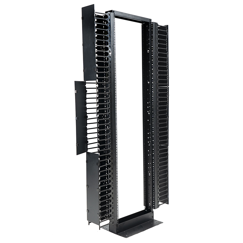 Rack aperto a 2 montanti Nero 18U-47U