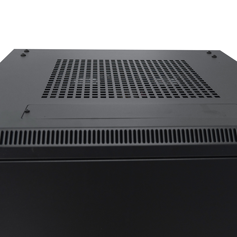 Armadio rack per server con anta singola anteriore in vetro/anta singola posteriore cieca 18U-42U nero